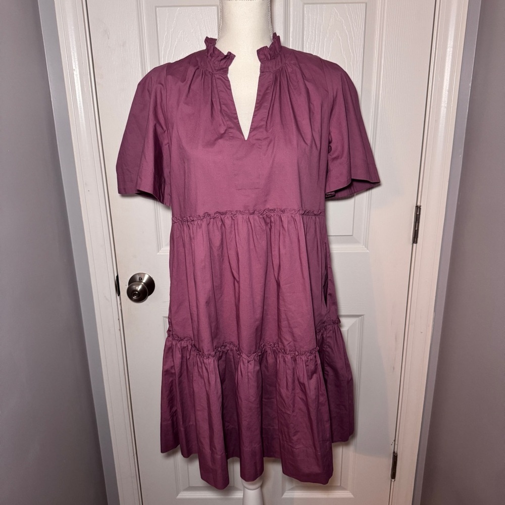 Sea New York Mauve Tiered Dress